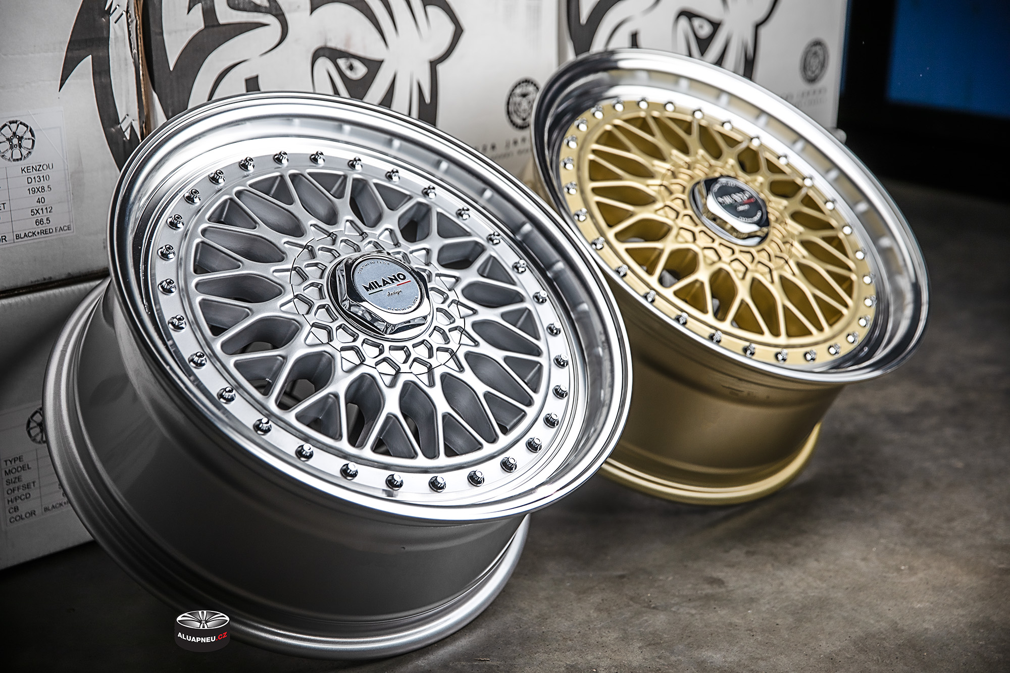 Alu kola Milano model Riccardo Silver a Gold 2